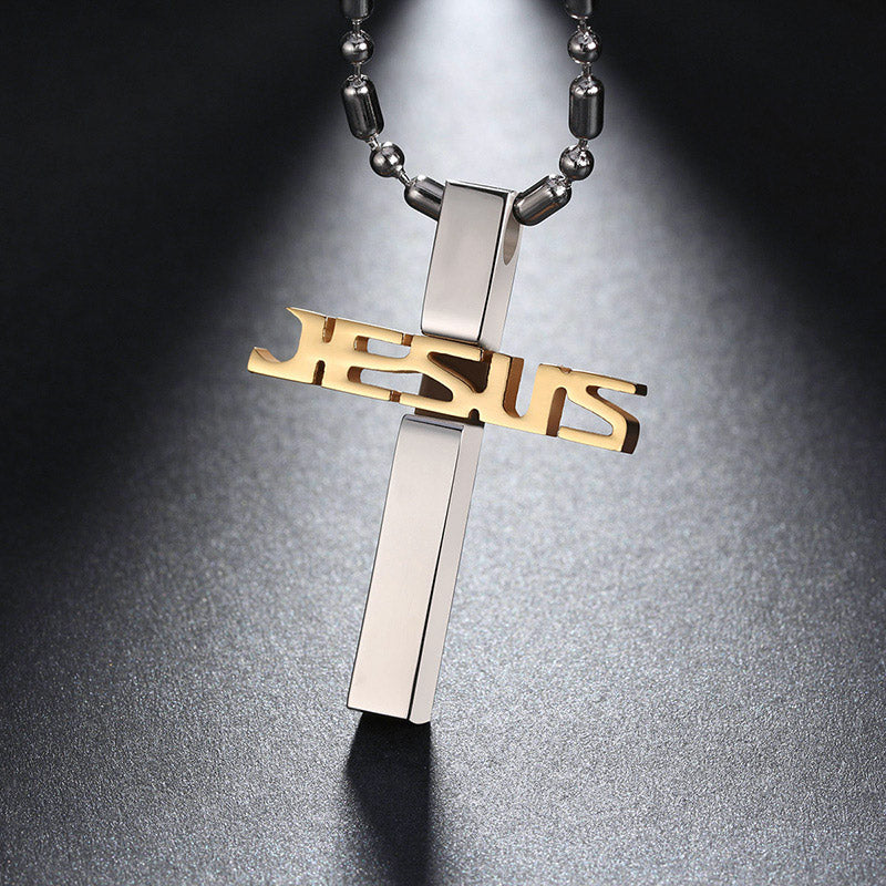 Stainless Steel Jesus Cross